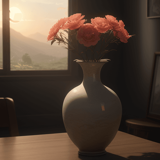 AI generated: Ultra realistic vase photo, dramatic light, soft sunrise, cinema lighting, battered, low angle, tren...
