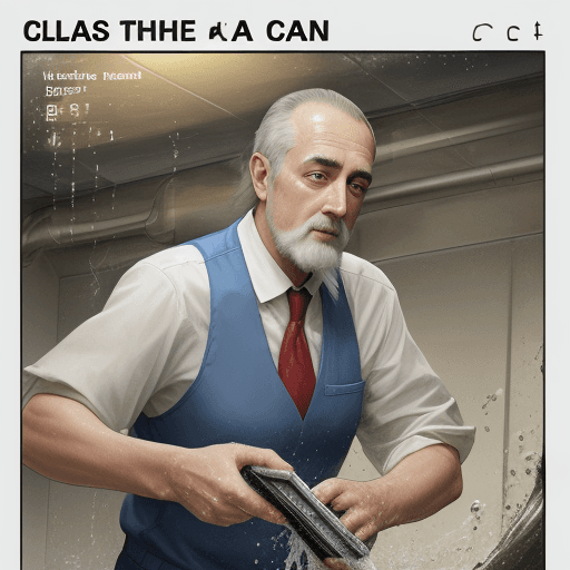 AI generated: clear the cache man washes the server
