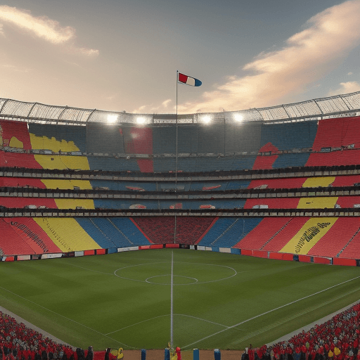 AI generated: 
“Imagina una imagen que comunique el partido Perú vs Colombia, colocando las banderas de cada país....