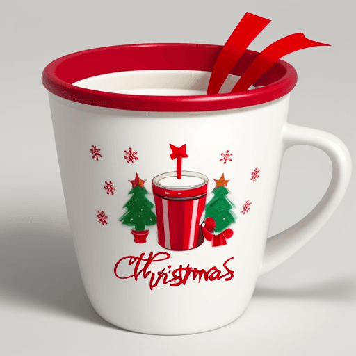 AI generated: christmas cup design