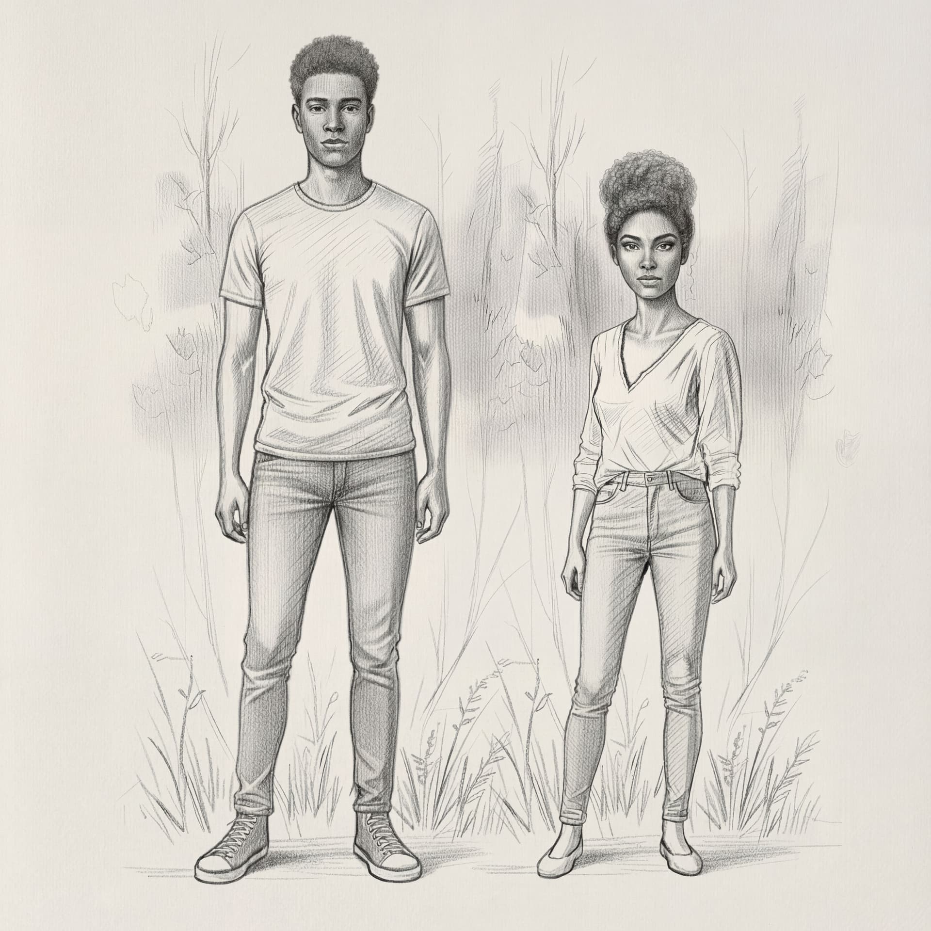 AI generated: Create into Realistic Pencil Sketch Illustrations" to generate highly detailed flat vector pencil sk...