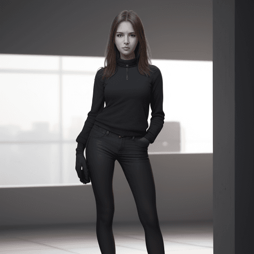 AI generated: woman, HD, high quality, realisitc, 8K, standing, looking at camera