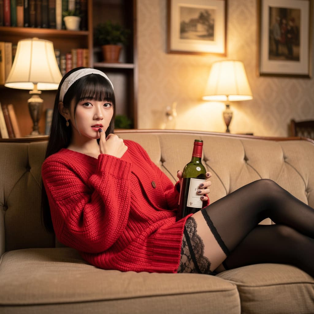 AI generated: A highly detailed, photorealistic, cinematic medium-low angle shot of a beautiful young East Asian w...