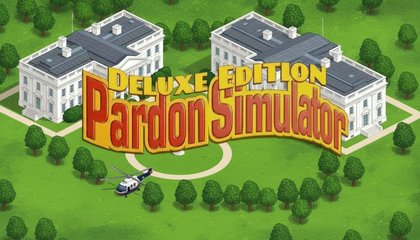 AI generated: change the background to be the white house instead of the rollercoasters