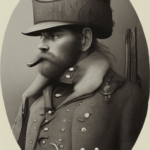 AI generated: Victorian etching of Ned Kelly, realistic, focused, extreme details, unreal engine 5, cinematic, mas...