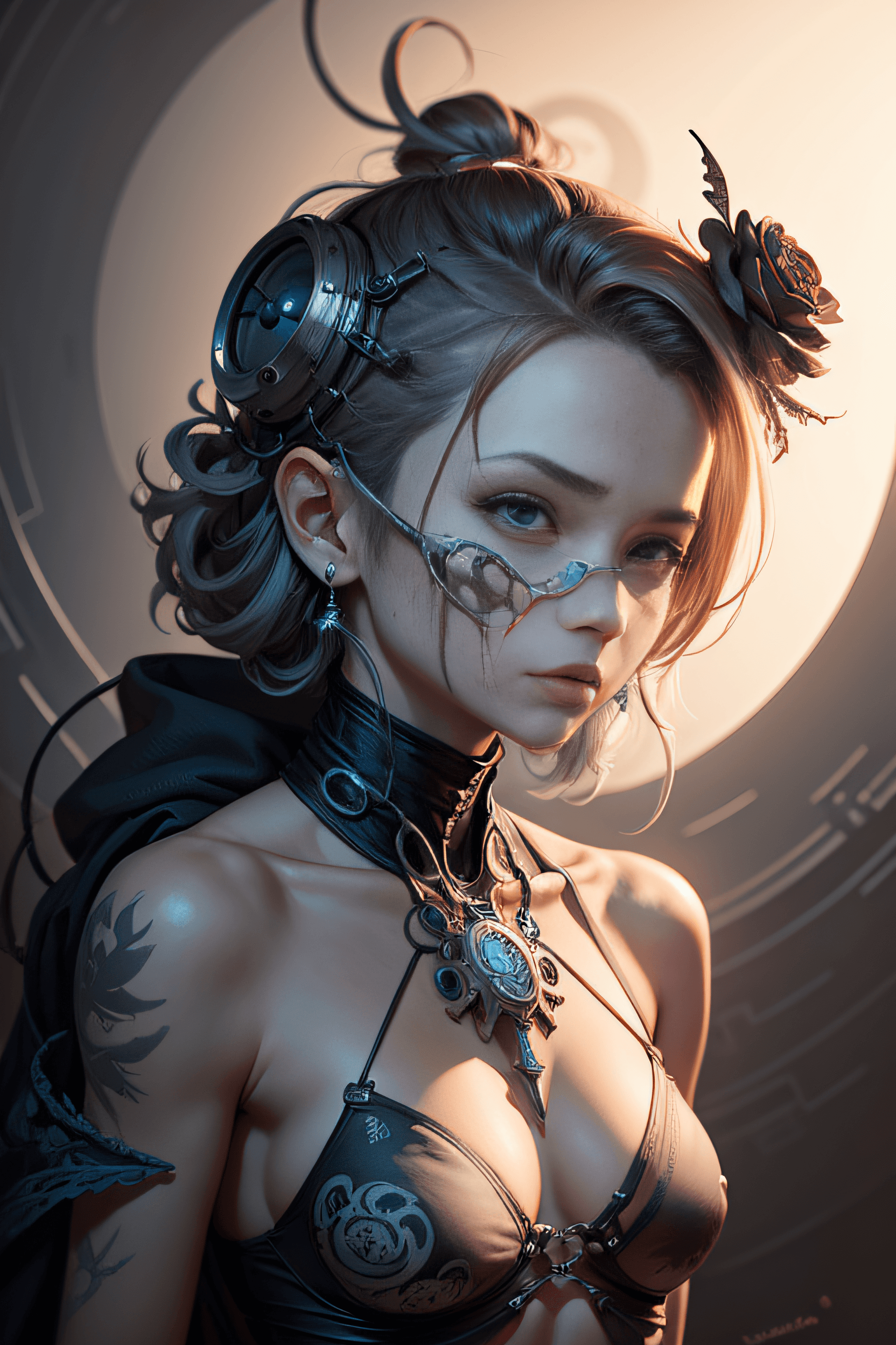 AI generated: the anatomy of a zoombie head, an ultrafine detailed painting by james jean, octopath traveler, beha...