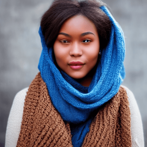 AI generated: "A close-up portrait of a young woman with glowing skin and full lips. She should have large, expres...