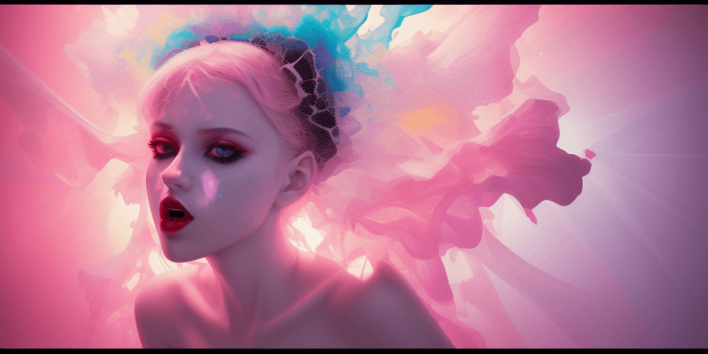 AI generated: ((16k4d bite me swallow me but spit m e out in hell), (Translucent Geometries), Pop Art Vibrancy), 8...