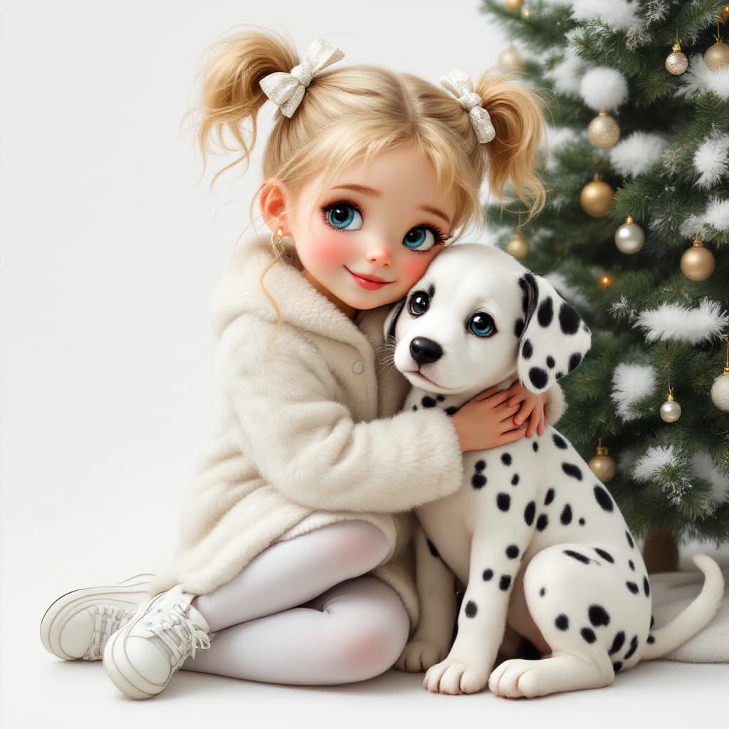 AI generated: Create a hyperrealistic cartoon made with oil and acrylic with glossy shine, depicting a European bl...