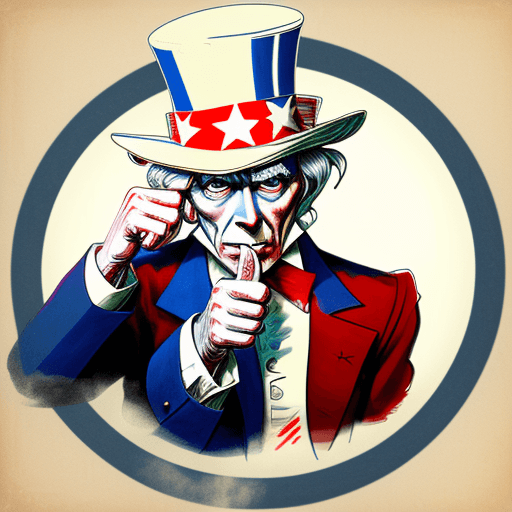 AI generated: create an image real of uncle sam, pointing his index finger forward