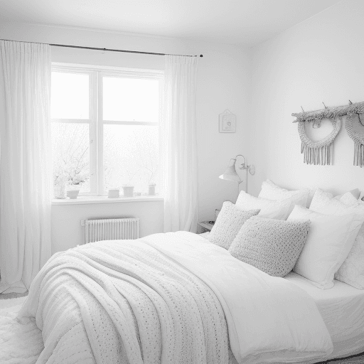 AI generated: cozy, bright, deliberate image with white tone, 