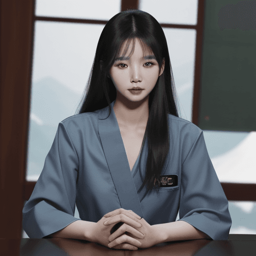 AI generated: cha hae in from solo leveling, sfw 