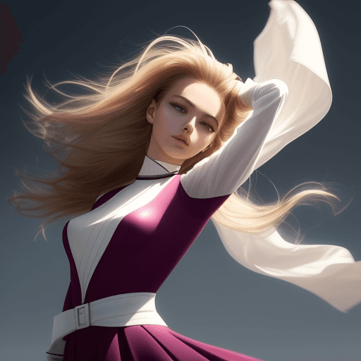 AI generated: A fashion girl for a Beacon banner or profile picture for a German Instagram fashion account. The gi...