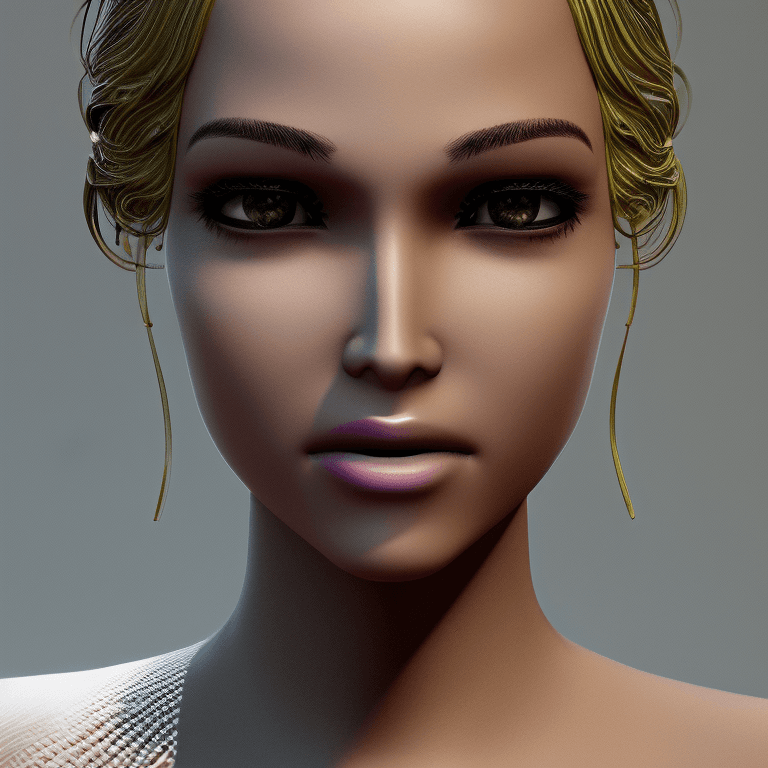 AI generated: ethereal and clean female character Unreal Engine 5, pristine face glass-like face skin quality, rad...
