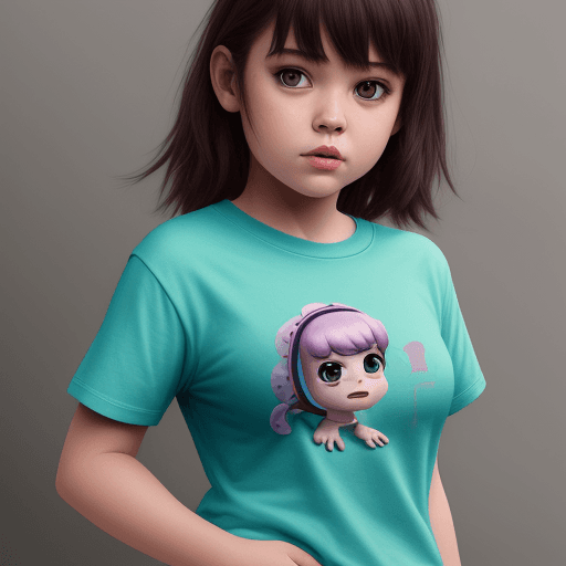 AI generated: Squishmallow dino danny realistic monster save girl have t-shirt hanna.
