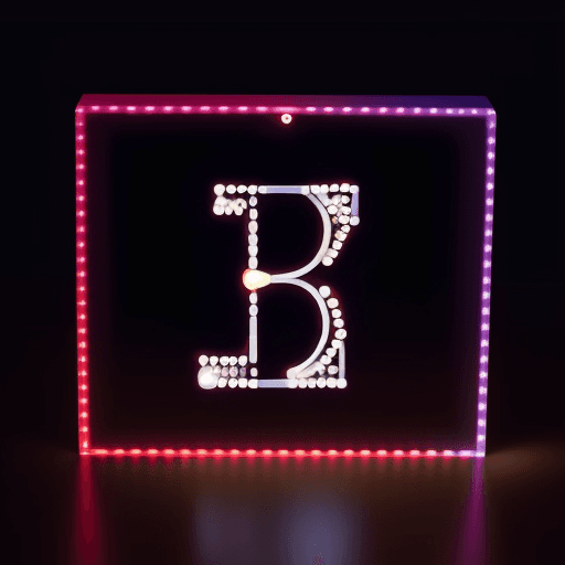 AI generated: write the alphabet using leds
