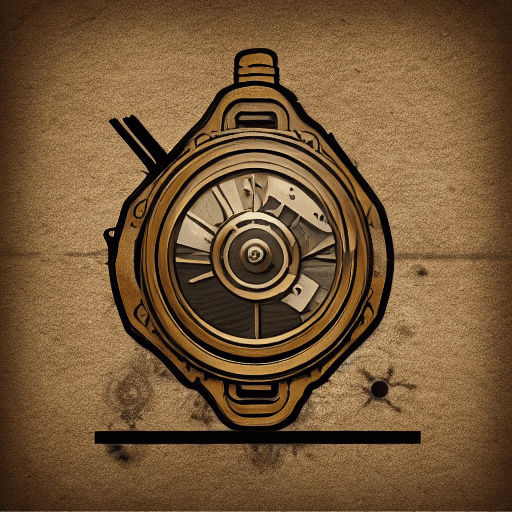 AI generated: Logo for android, steampunk icon 