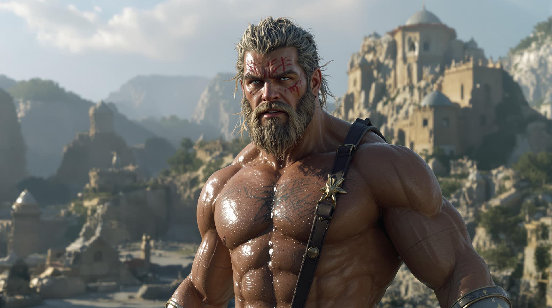 AI generated: Hercules, 8k ultra realistic, photorealistic, photography lighting, reflection mapping, ultra detail...