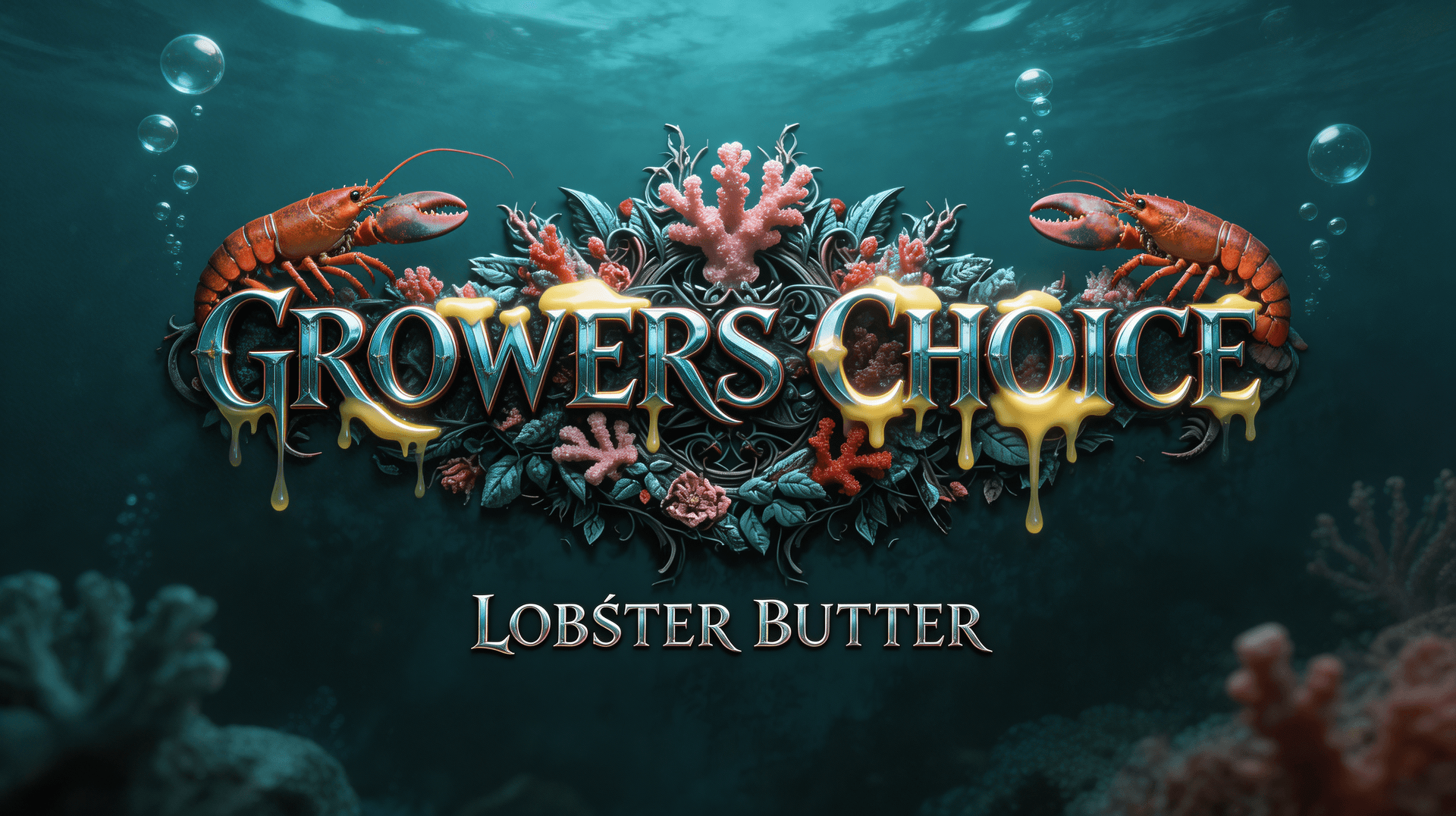 AI generated: Creat a Image in the same direction like the uploaded Picture, but use a Text with "Growers Choice "...