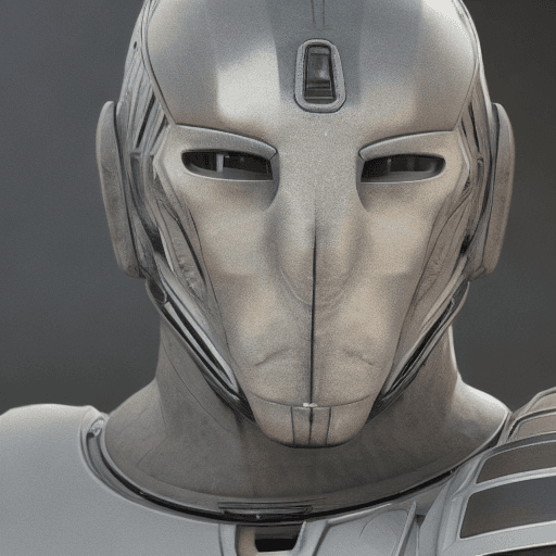 AI generated: Photo of a human space warrior | realistic face | full shot | strong jaw | hyperrealistic