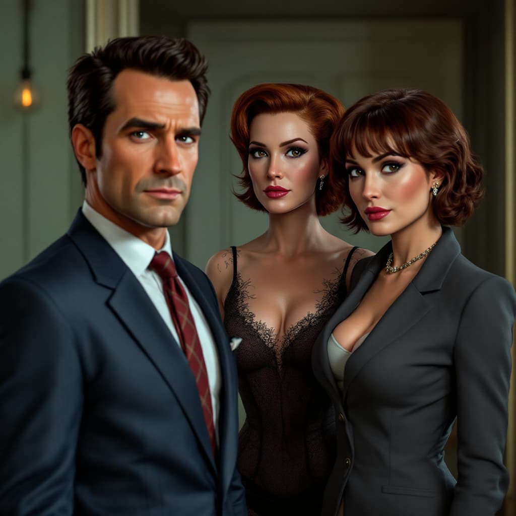 AI generated: Sterling archer Cheryl tunt and Pam poovey and Krieger from the TV show Archer on fx, they should al...