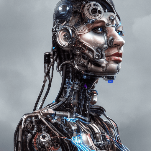 AI generated: full body cyborg| full-length portrait| detailed face| symmetric| steampunk| cyberpunk| cyborg| intr...