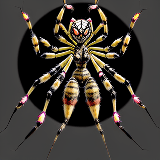 AI generated: An original spider hybrid monster girl character named Salticidae. She is a spidertaur, better known...