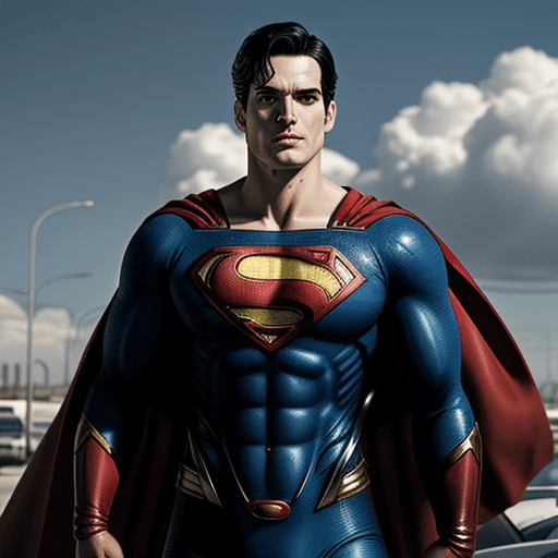 AI generated: superman arrested police , 4 k ultra hd 