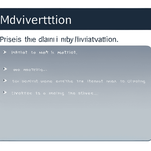 AI generated: Picture for presentation slide on theme main motivation types that divides it on two types (material...