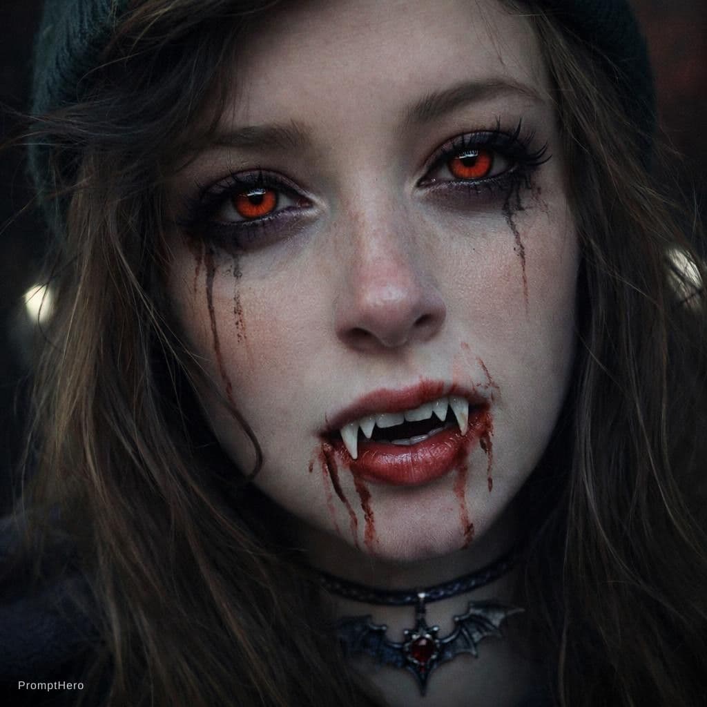AI generated: vampire babe