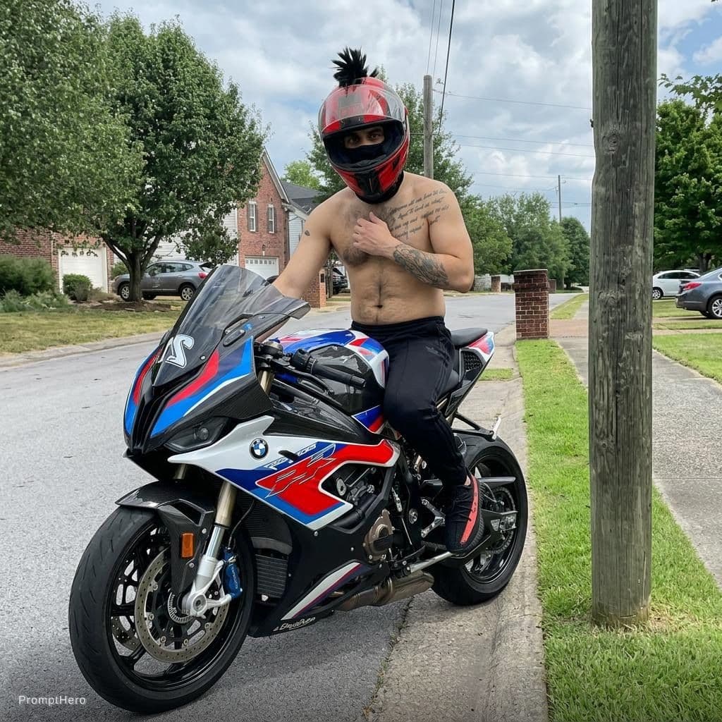 AI generated: Add me on the uploaded bike make it as real picture 