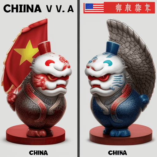 AI generated: China vs usa