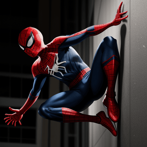 AI generated: spiderman wearing nike air jordan --s 250 --uplight