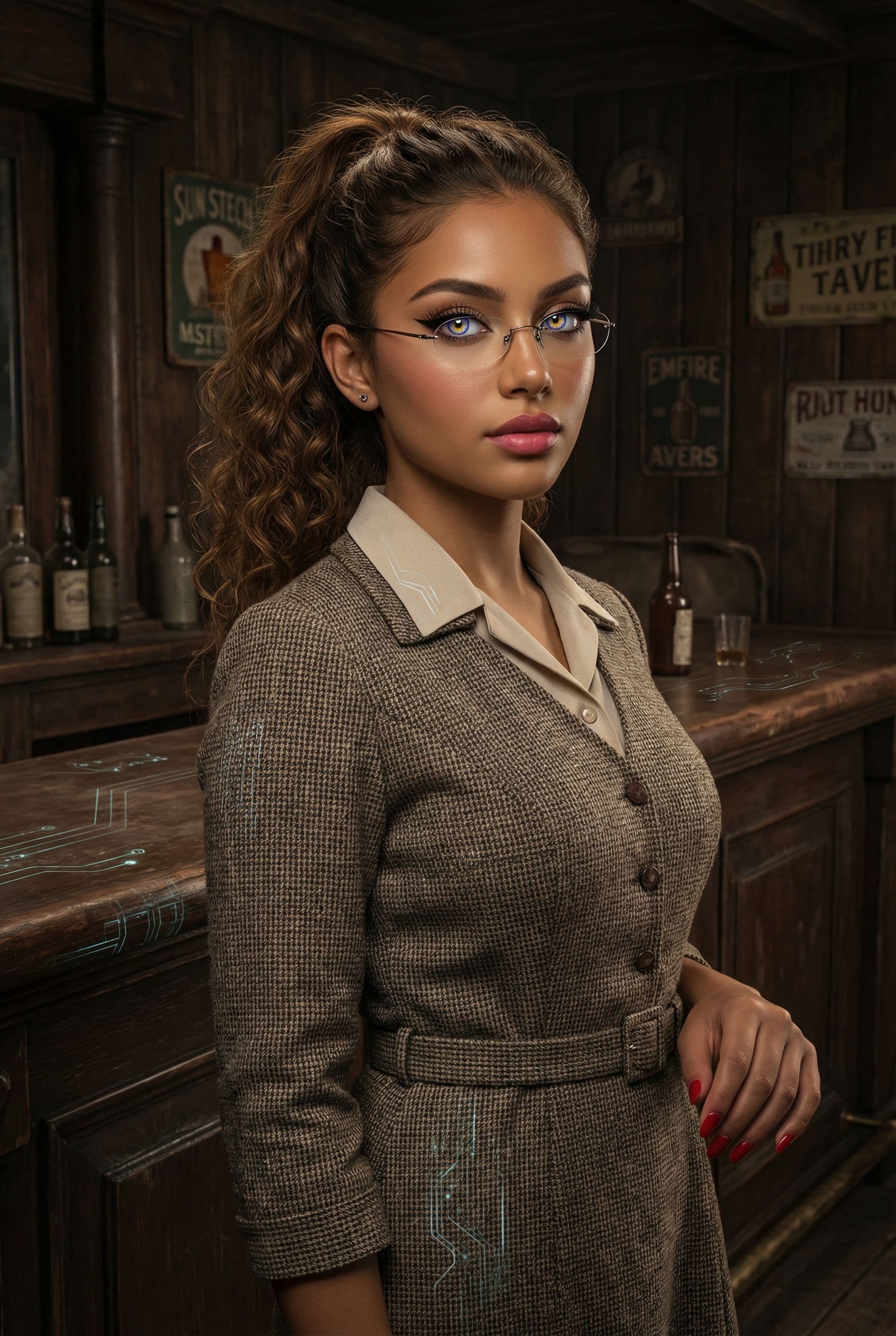 AI generated: A professional photograph captures one of the most beautiful twelfth-grade girl in the world during ...