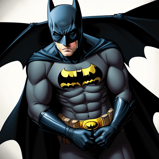 AI generated: sleepy batman