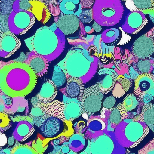 AI generated: ineed a fresh and funky background. Surprise me (same style as the last picture or just copy it with...