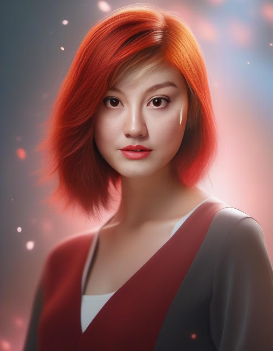 AI generated: cute red head woman, full body, photorealistic, 8k sharp focus, Hyperrealistic, splash art, concept ...
