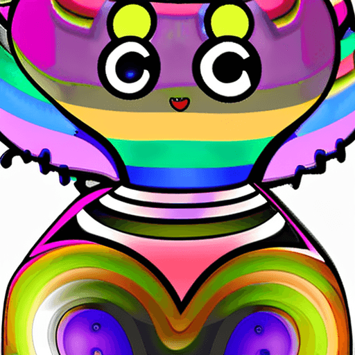 AI generated: Anatomically correct very cute rainbow angel lolicon child with an oversized very round belly laying...