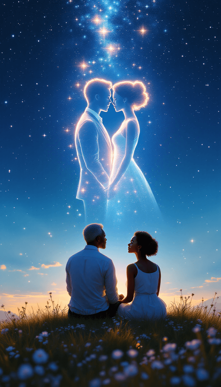 AI generated: Ultra-high resolution, Hyper-detailed romantic fantasy scene of an ethereal illustration of a romant...