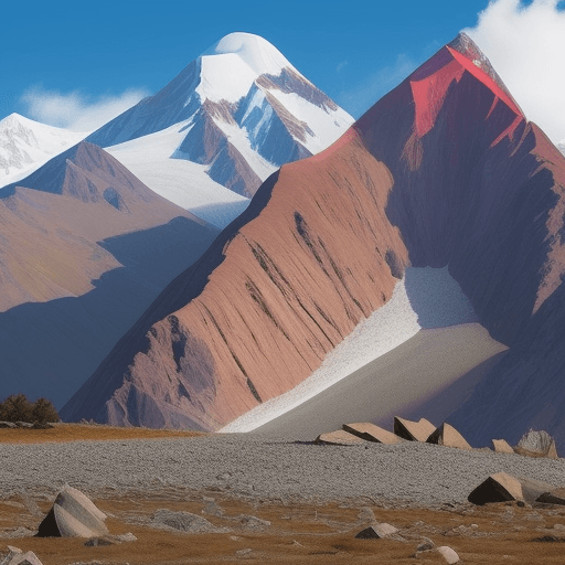 AI generated: quiero que diseñes el perfil esquemático de los Andes