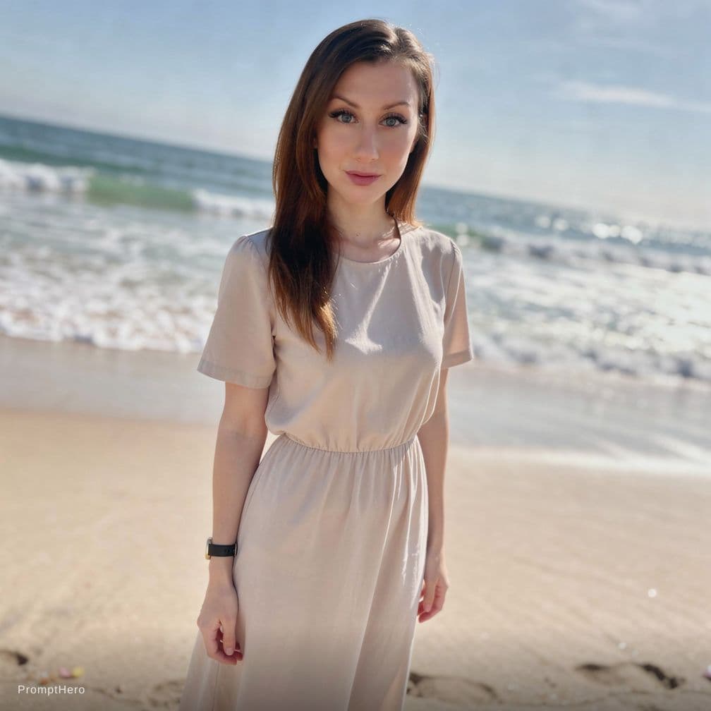 AI generated: nude at the beach
