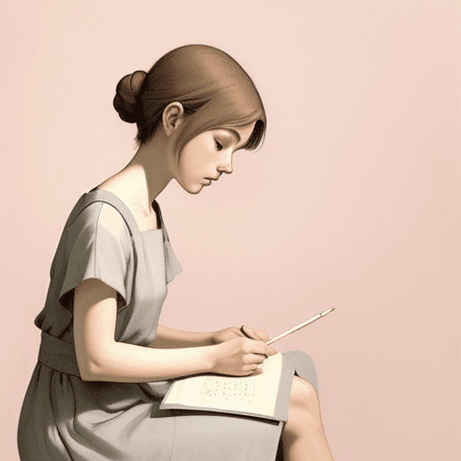 AI generated: A contemplative artist, sketching a still life, in the style of Felice Casorati, a muted palette, wi...