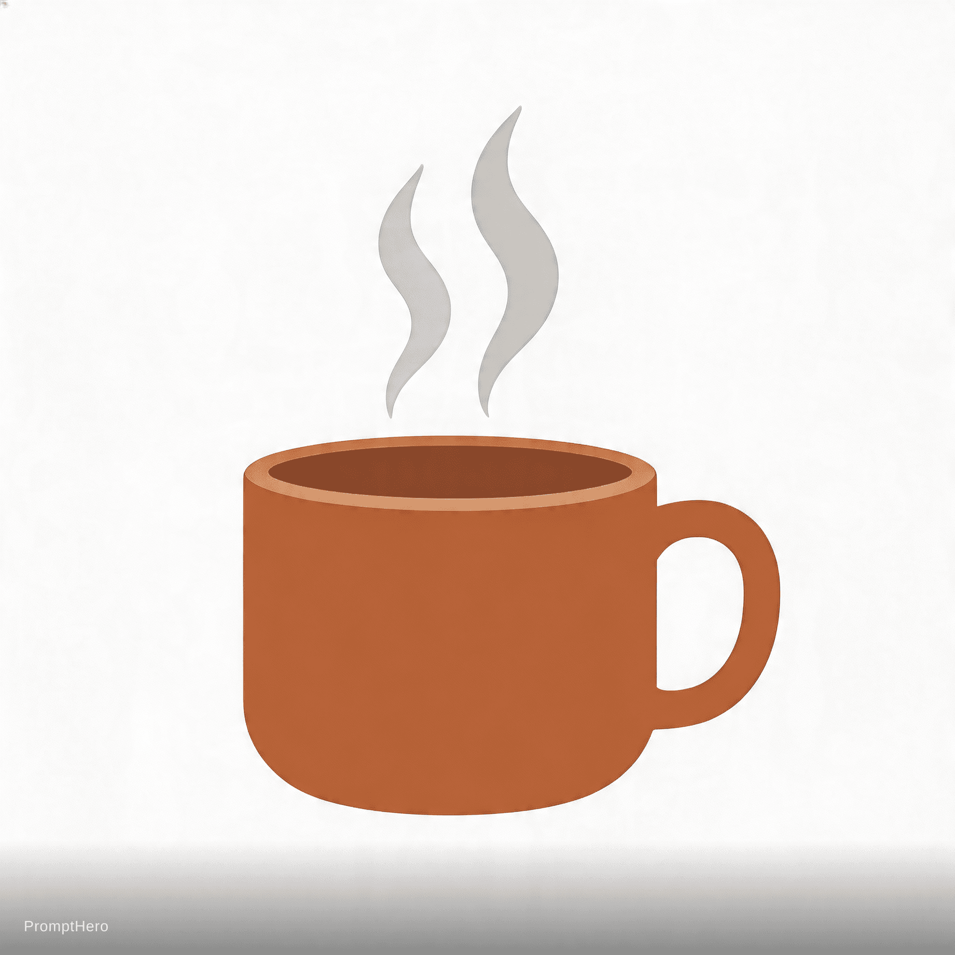 AI generated: Artisan Tea & Coffee shop, steaming cup, earth tones, cozy and warm feeling