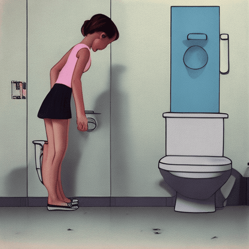 AI generated: Girl, urinating, peefusion