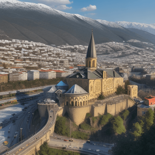 AI generated: high resolution photo of tbilisi georgia