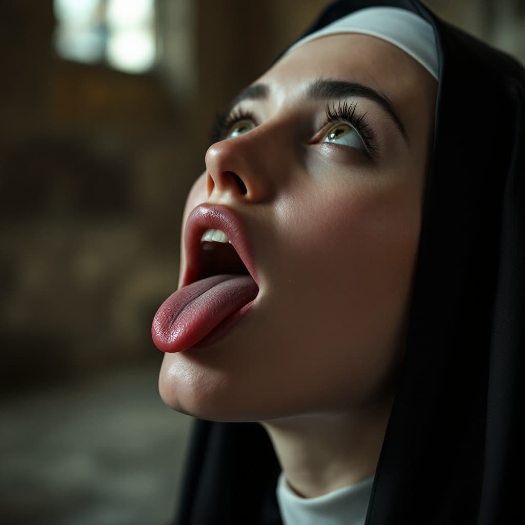 AI generated: close up, score_9, score_8_up, score_7_up, open mouth, a captivating award-winning photograph, an in...