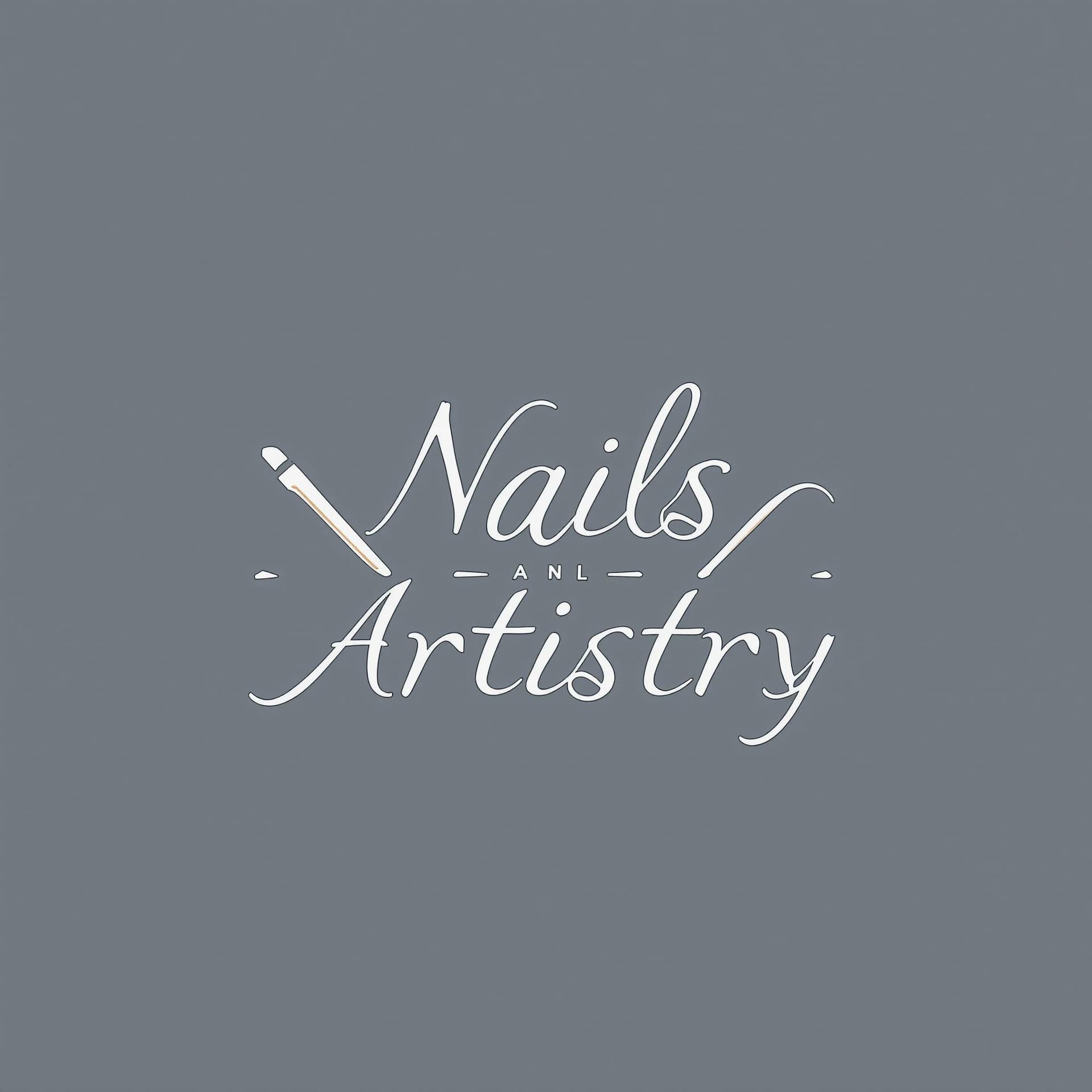 AI generated: Create a logo for the Nail Artistry manicure studio, designed in a modern, minimalist style. The mai...