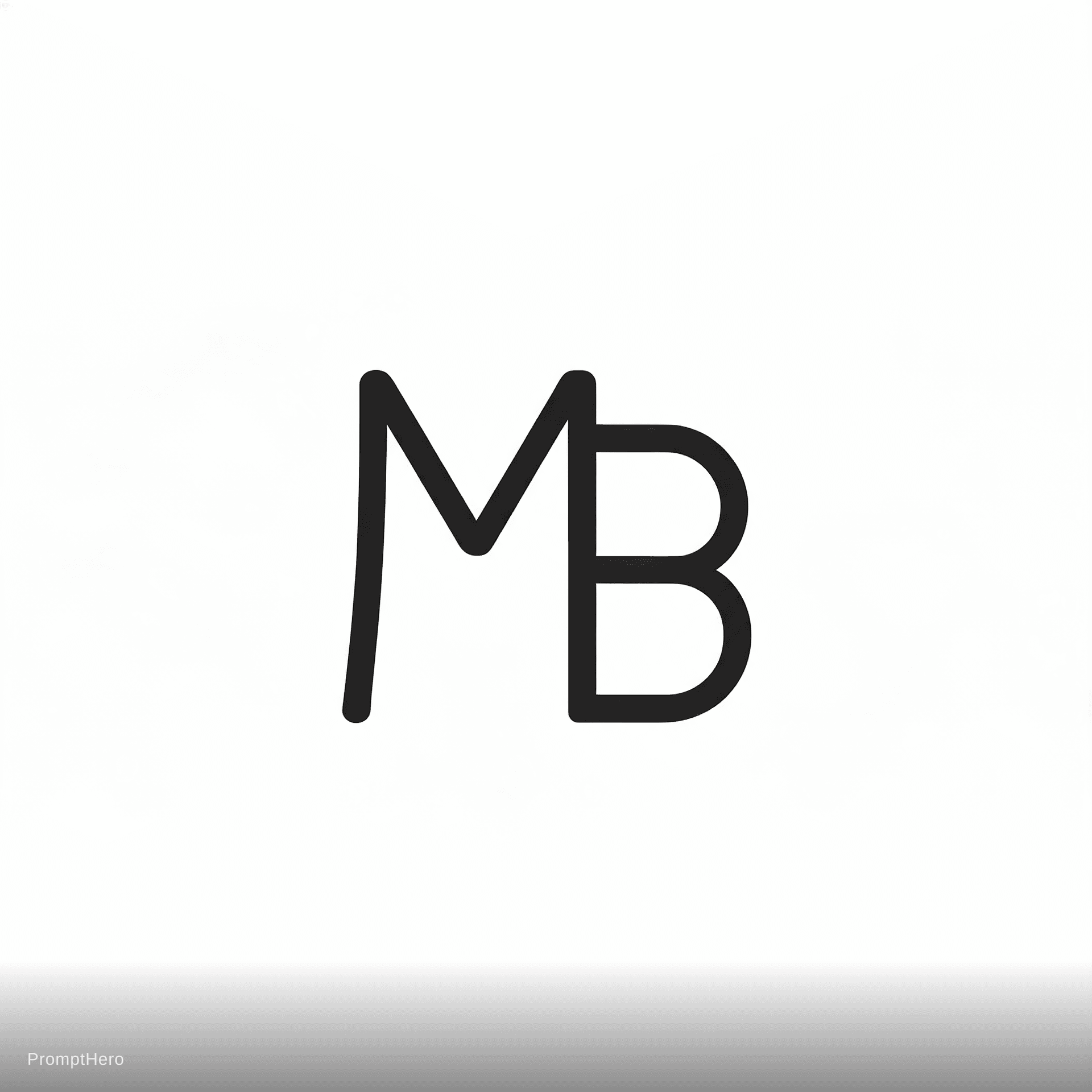 AI generated: My name is Manjunatha B. Please make a logo with my name on it.