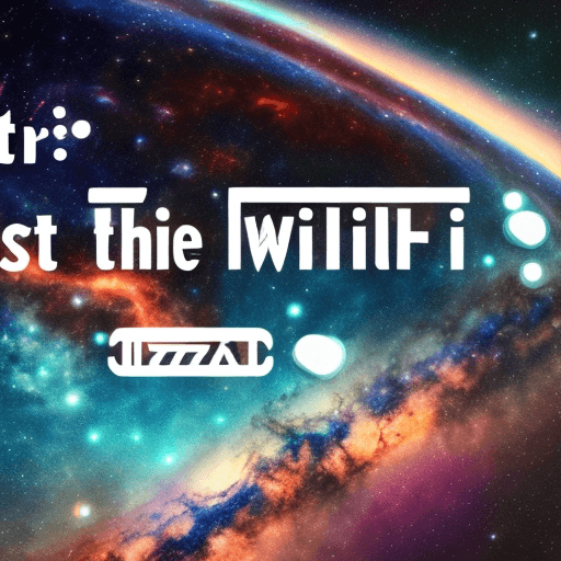 AI generated: First there was the universe than wifi high definition 4k