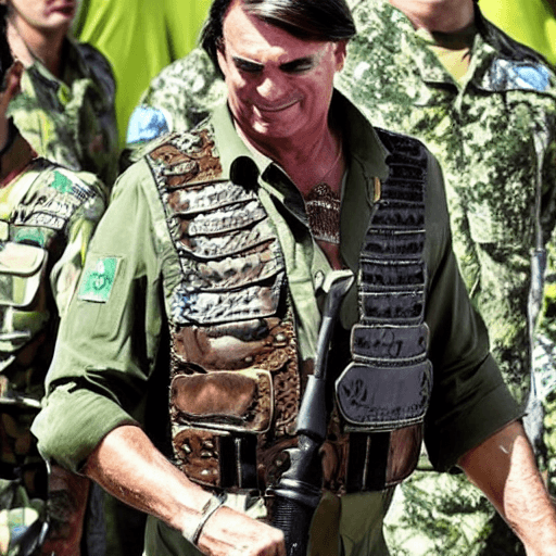 AI generated: bolsonaro presidente brasil elegante 
